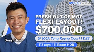 Singapore HDB | 166A Yung Kuang Road | 5-Room HDB | $700,000 | bleubricks By PLB | Seng Huat