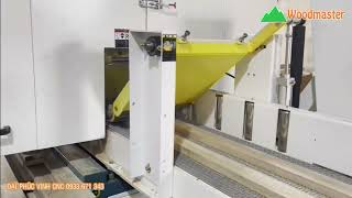 Cách lạng gỗ sồi mỏng 2mm bằng máy cưa lạng Woodmaster