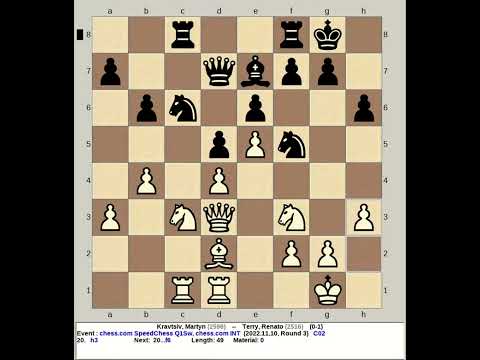 Kravtsiv, Martyn vs Terry, Renato | SpeedChess Q1Sw 2022, chess com