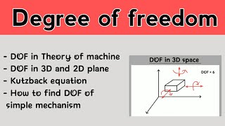Degree of freedom