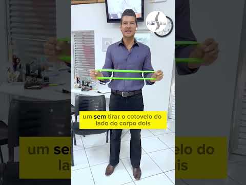 STRENGTHENING THE ROTATOR CUFF - 3 EXERCISES WITH CIRCULAR ELASTIC BAND #shortsvideo