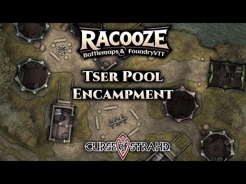 Tser Pool Encampment - Curse of Strahd - Dungeondraft Timelapse