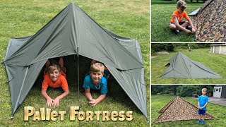 Tarp Tent Tutorial So easy, even kids can do it!