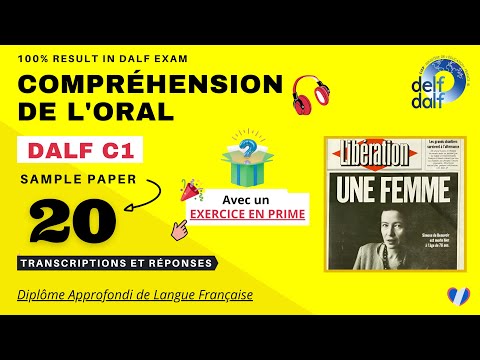 DALF C1 - Compréhension de l'oral [No.20] | DALF C1 Listening Practice Test Online | French 'N' You