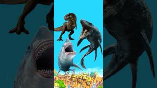 The Megladon &amp; Trex vs All dinosaurs
