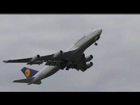 4K Departure Lufthansa Boeing 747-400 after covid storage back in service: EHTW ENSCHEDE 20-09-2021