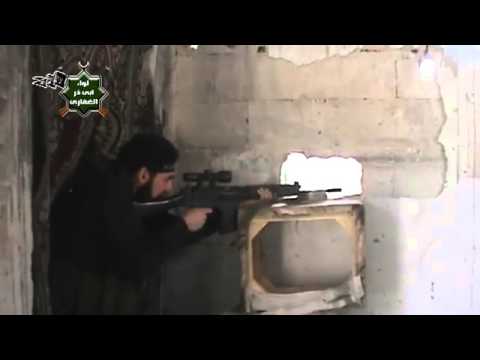 استهداف تجمع لقوات النظام من قبل قناصين لواء أبي ذر الغفاري في إدارة المركبات في محافظة ريف دمشق