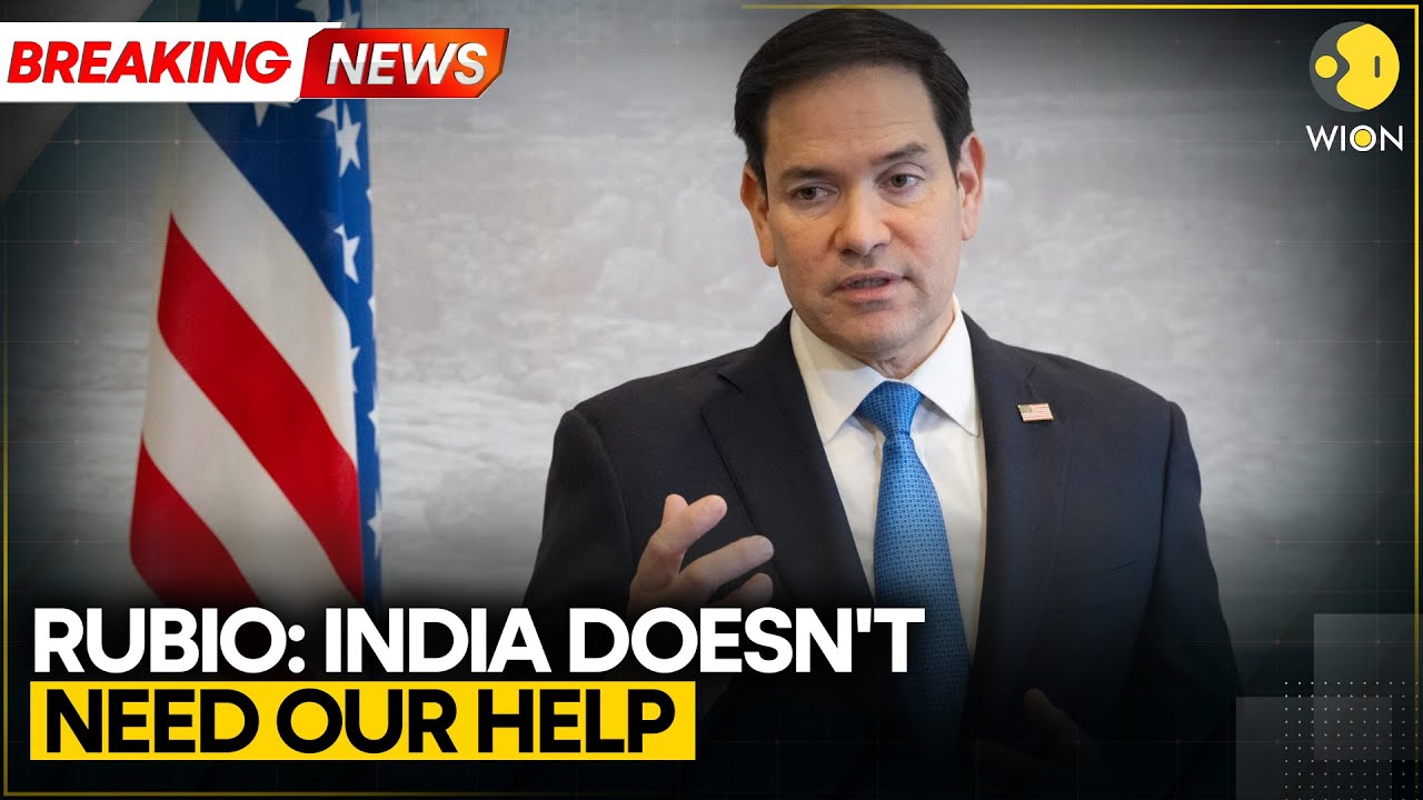 Breaking: Rubio: India Doesn’t Need Our Help in Blast Probe, Doing a Good Job | WION