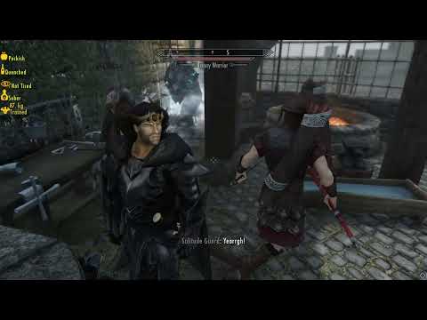 Skyrim - What if you fight the Ebony Warrior in town?