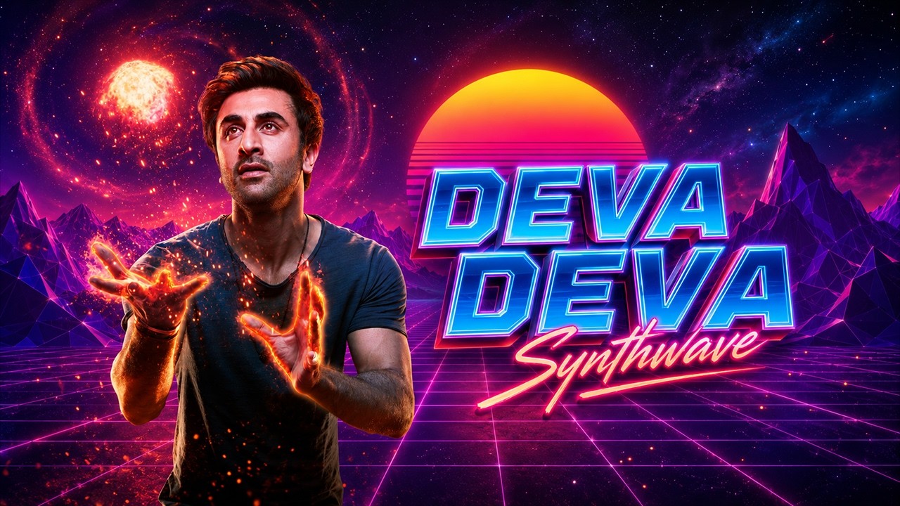 Deva Deva Synthwave (Visualiser) | Arijit Singh, Jonita Gandhi | VDJ Fly & Snasty Music | Brahmastra