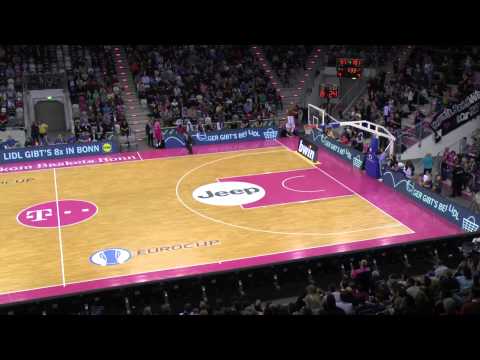 Eurocup Telekom Baskets Bonn gegen Saragossa - die letzten 3 Minuten