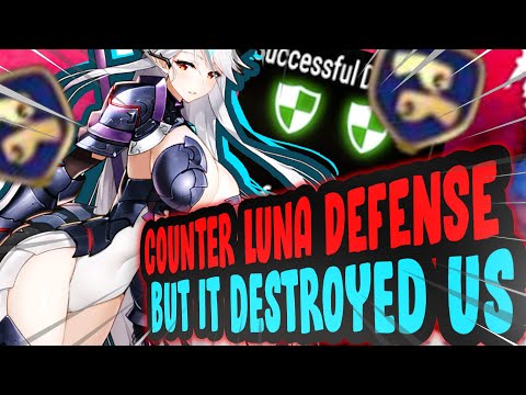 Guild war but all their defenses has counter units and still won ft. counter luna - Epic Seven
