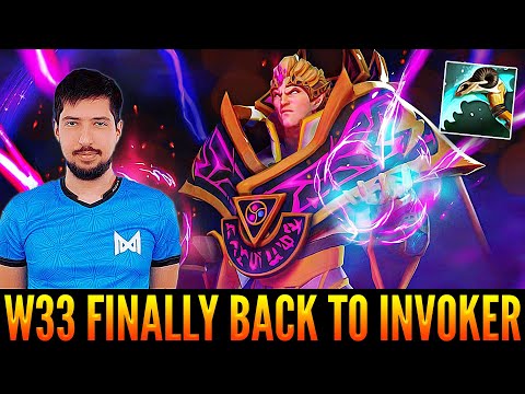 👉 W33 Is Finally Back To Invoker After Long Time - This Man Know How To Deal With Batrider - Dota 2