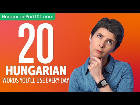 20 Hungarian Words You'll Use Every Day - Basic Vocabulary #42