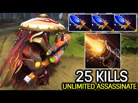 Sniper Scepter Build – Unlimited Assassinate 25 Kills Dota 2