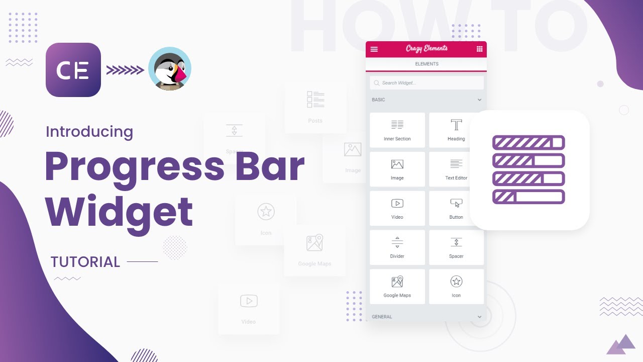 How to Use Progress Bar Widget Using Crazy Elements | PrestaShop | Elementor Based Page Builder