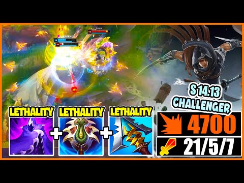 TALON JUNGLE S14.13 BUT FULL AD LETHALITY THAT MAKE ME UNSTOPPABLE 21 KILLS - league of legends