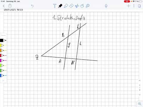 1. Strahlensatz mit Beispielaufgaben