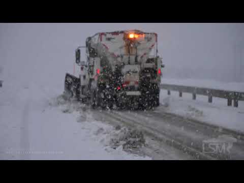 01-10-2021 Ranger, TX - Winter Storm Warning - I20 Plowing in Texas