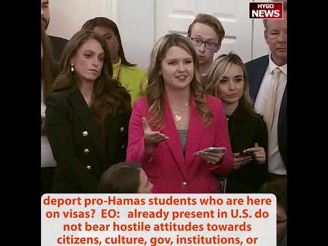 Leavitt: Peace thru strength; pro-Hamas students on visas? no pause SS Medicare, welfare benefits