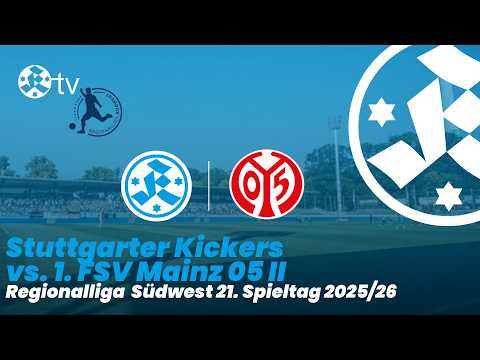 21. Spieltag Regionalliga Südwest 2025/26 Spielbericht Stuttgarter Kickers - 1. FSV Mainz 05 II