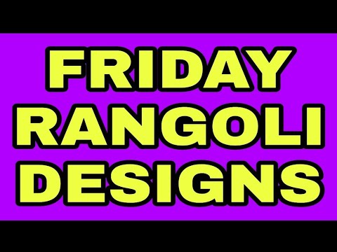 Simple Friday Rangoli Designs || Rangoli Designs || Srilatha Reviews