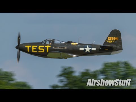 WWII Fighters Formation and Solo Flybys - EAA AirVenture Oshkosh 2017