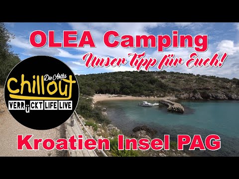 Campingplatz mit Mega Hundestrand❤️ Kroatien Insel PAG OLEA Camping❤️