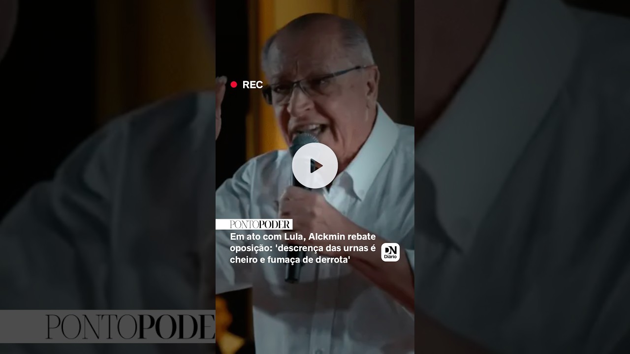 Imagem da notícia Em ato com Lula, Alckmin critica oposição: 'A descrença das urnas é cheiro e fumaça de derrota'