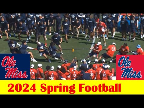 Team Navy vs Team Red, 2024 Ole Miss Football Spring Game