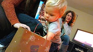 OLLIE'S FIRST CHRISTMAS PRESENT!