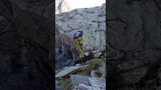 Video thumbnail of Problem 2 (Boulder 15, El Cantu), 6b+. Teverga