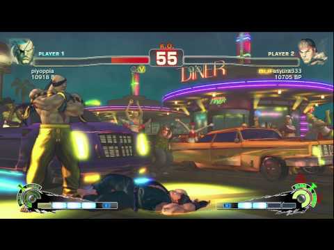 SSF4: piyoppia (Sagat) VS  asyura (Ryu)