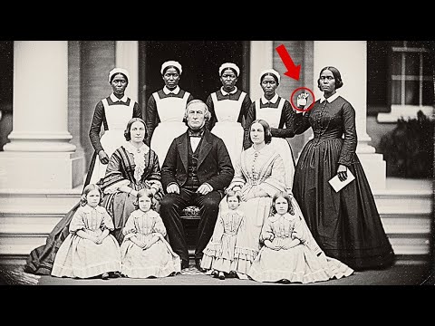 Dieses Plantagenporträt von 1859 sieht friedlich aus – bis man sieht, was in der Hand des Sklaven...