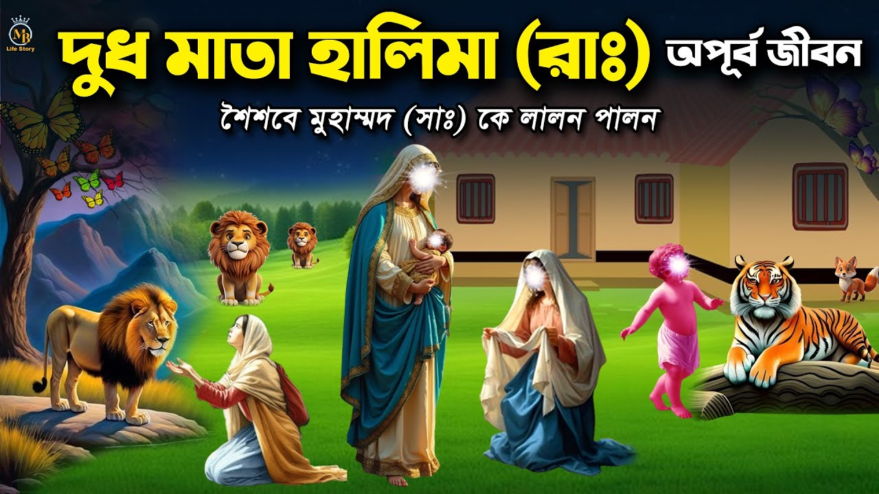 দুধ মা হালিমা (রা.) এর জীবনী - মুহাম্মদ (সা.) এর অলৌকিক শৈশব Bibi Halima Kahini