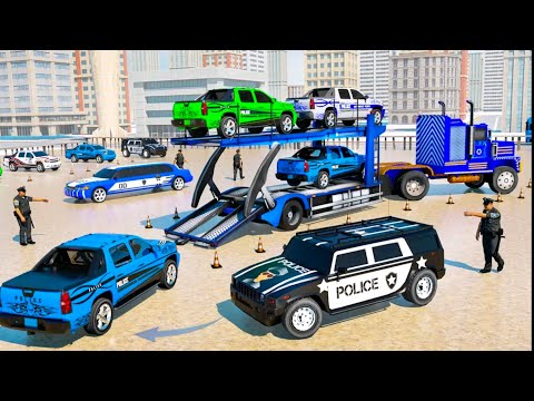 Be ace in non-stop us police airplane: car transporter simulator 2020 free game🔥🔥🔥