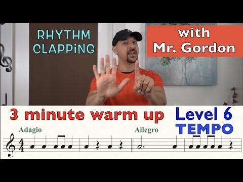 HOW TO READ MUSIC - LEVEL 6 Tempo and Metronome Markings - Rhythm Clapping with Mr. Gordon