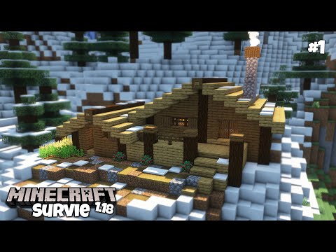 A totally PERFECT START to survival!  -Minecraft Survival 1.18 #1-