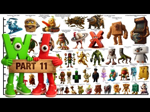 [PART 11] ITALIAN BRAINROT HEIGHT COMPARISON + ORIGINAL VOICE + Steal a Brainrot |Brainrot Evolution