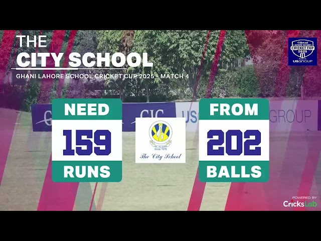 Full Highlights | Moon Public School vs The City School | Match 3 | Ghani Lahore School Cricket Cup