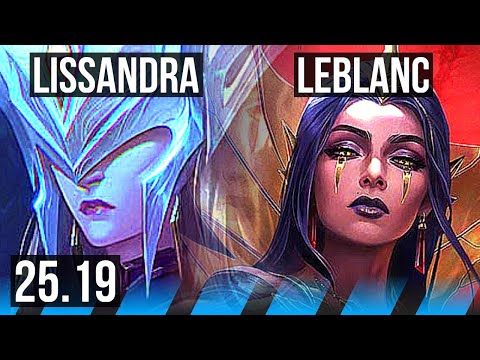 LISSANDRA vs LEBLANC (MID) | 41k DMG | KR Diamond | 25.19