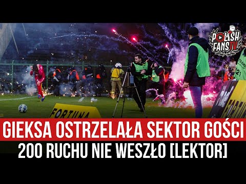 GieKSa ostrzelała sektor gości - 200 Ruchu nie weszło [LEKTOR] (06.04.2022 r.)