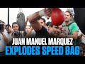 Juan Manuel Dinamita Márquez EXPLODES A Speed Bag