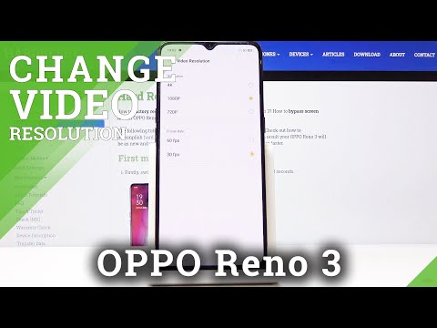 How to Change Video Resolution in OPPO Reno 3 – Camera Settings