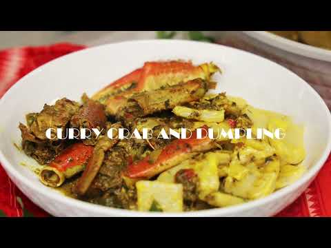 Trinidad Curry Crab and Coconut Dumplings