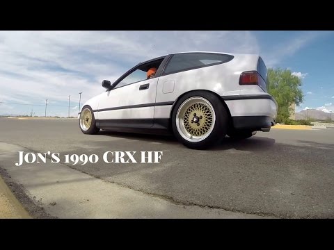 My old Honda CRX HF - 1991 D15B6 on Enkei 92 wheels