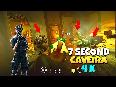 Crazy 7 Second Caveira 4K Flank - Operation Wind Bastion | Rainbow Six Siege