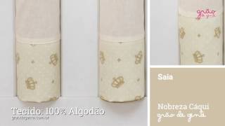 Saia para Berço Nobreza Cáqui | Ref: 61730