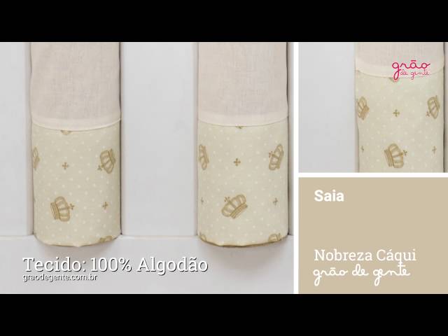 Saia para Berço Nobreza Cáqui | Ref: 61730