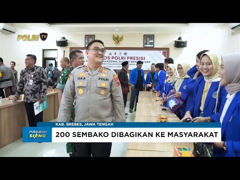 GANDENG MAHASISWA DAN ORGANISASI KEPEMUDAAN, POLRES BREBES GELAR BAKTI SOSIAL POLRI PRESISI